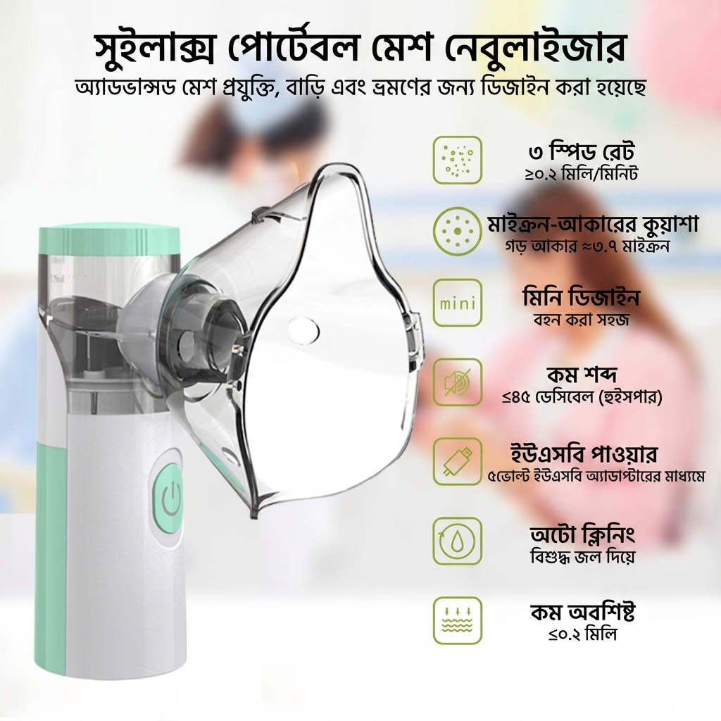 MESH nebulizer JSL-W303 with battery - Image 3
