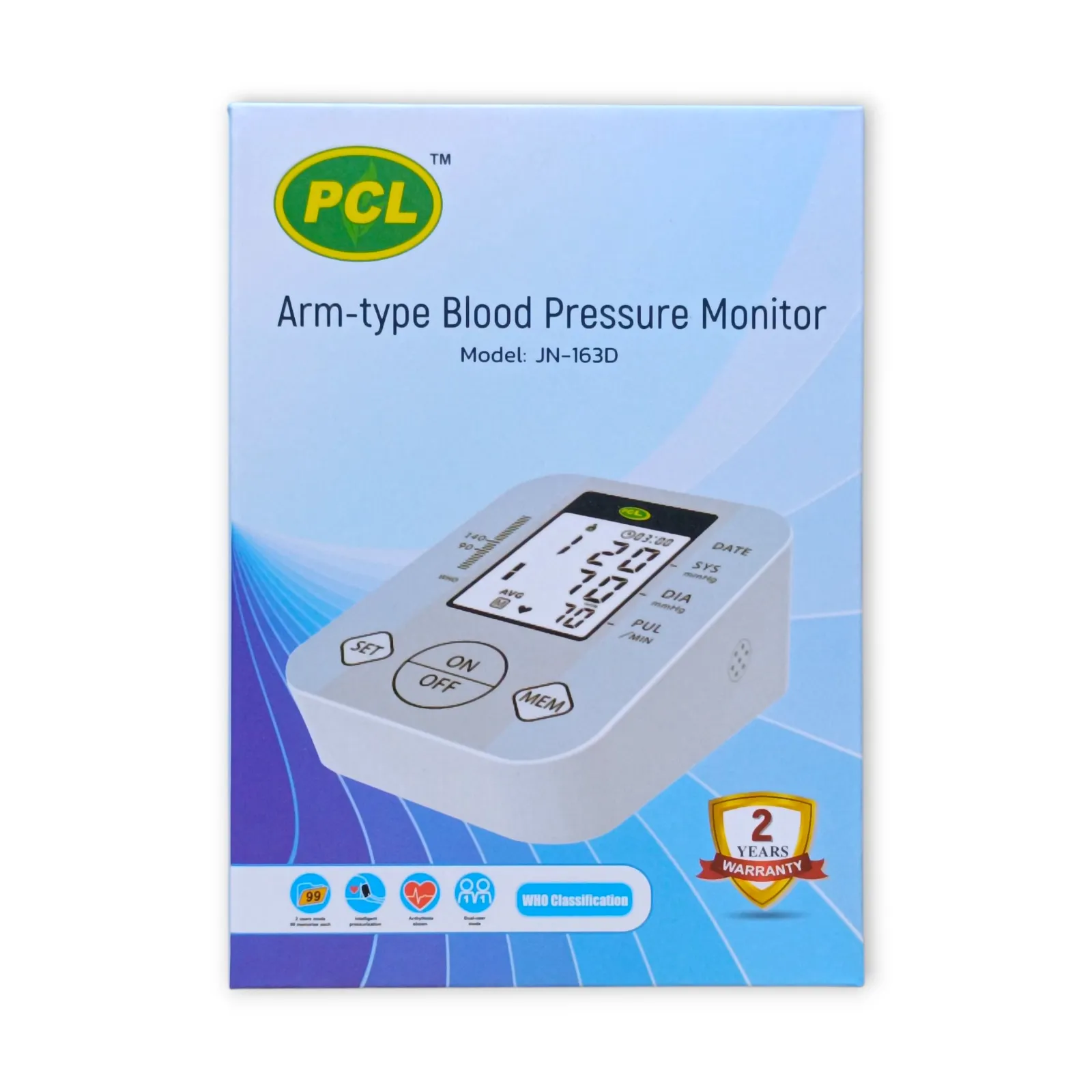PCL Arm-Type Digital Blood Pressure Monitor JN-163D